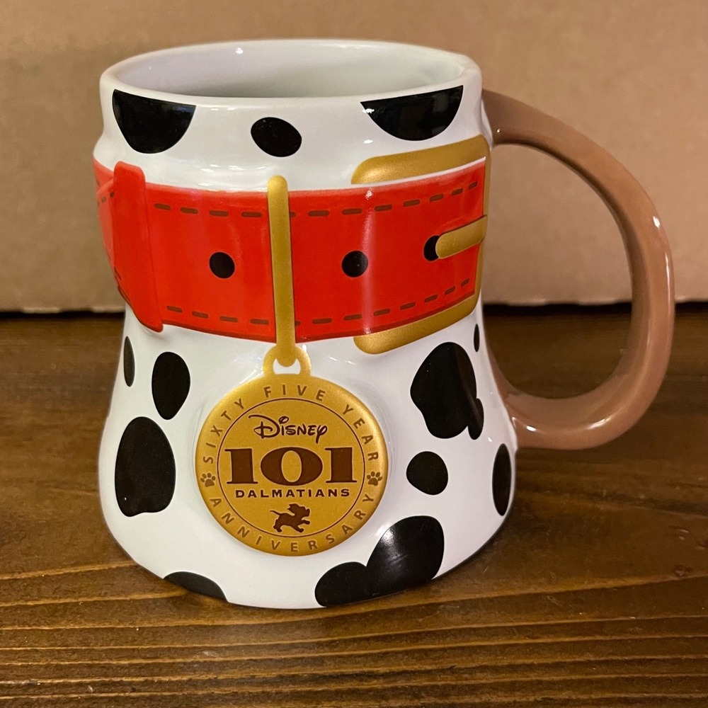 Disney 2026 D23 101 Dalmatians 65th Anniversary Ceramic Coffee Mug New